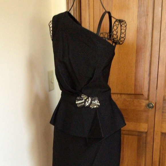 DAVID MEISTER BLACK COCKTAIL DRESS SIZE 6 - Picture 8 of 8